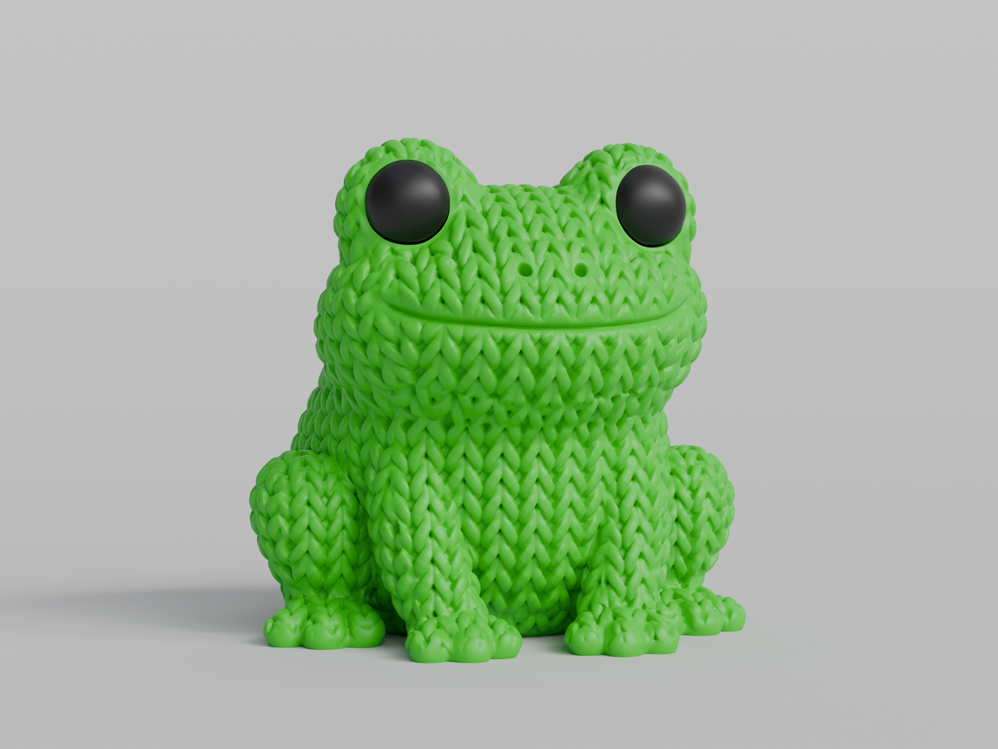 Knitted Frog