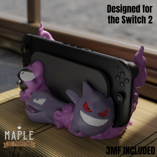 Nintendo Switch 2 Dock - Gastly Gengar Evolution