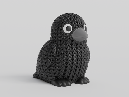 Knitted Crow