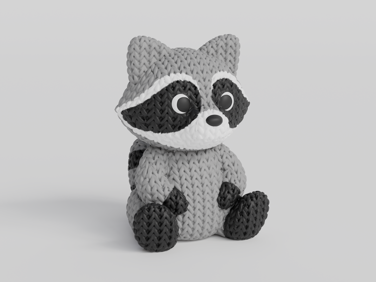 Knitted Raccoon