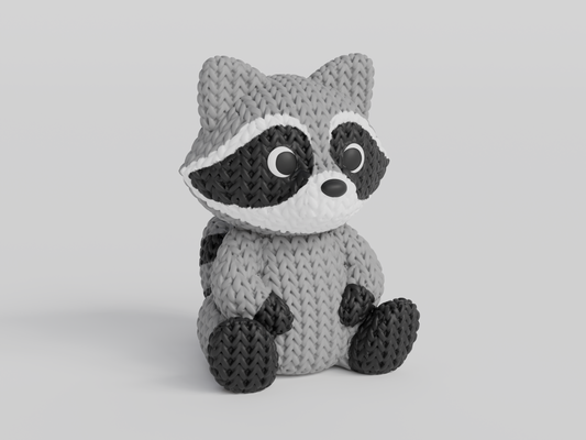Knitted Raccoon